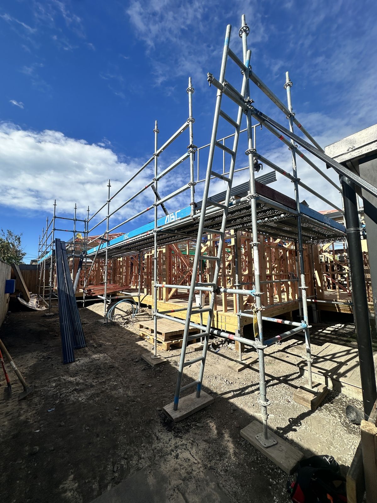 New build framing, Christchurch